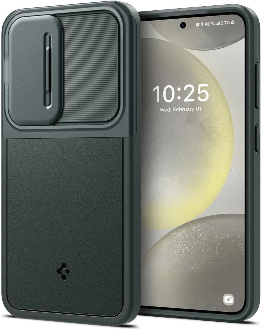 Чохол Spigen для Samsung Galaxy S24 - Optik Armor, Abyss Green (ACS07364), фото 1