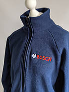 Флісова кофта Synevyr 260 з вашим Логотипом Темно синя, фото 5