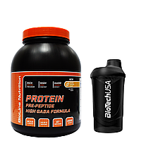 Оригинальный Сывороточный Протеин - 80% белка + 16% Bcaa ( 2 кг / Банка ) + Шейкер ( 600 мл.) TM Bioline