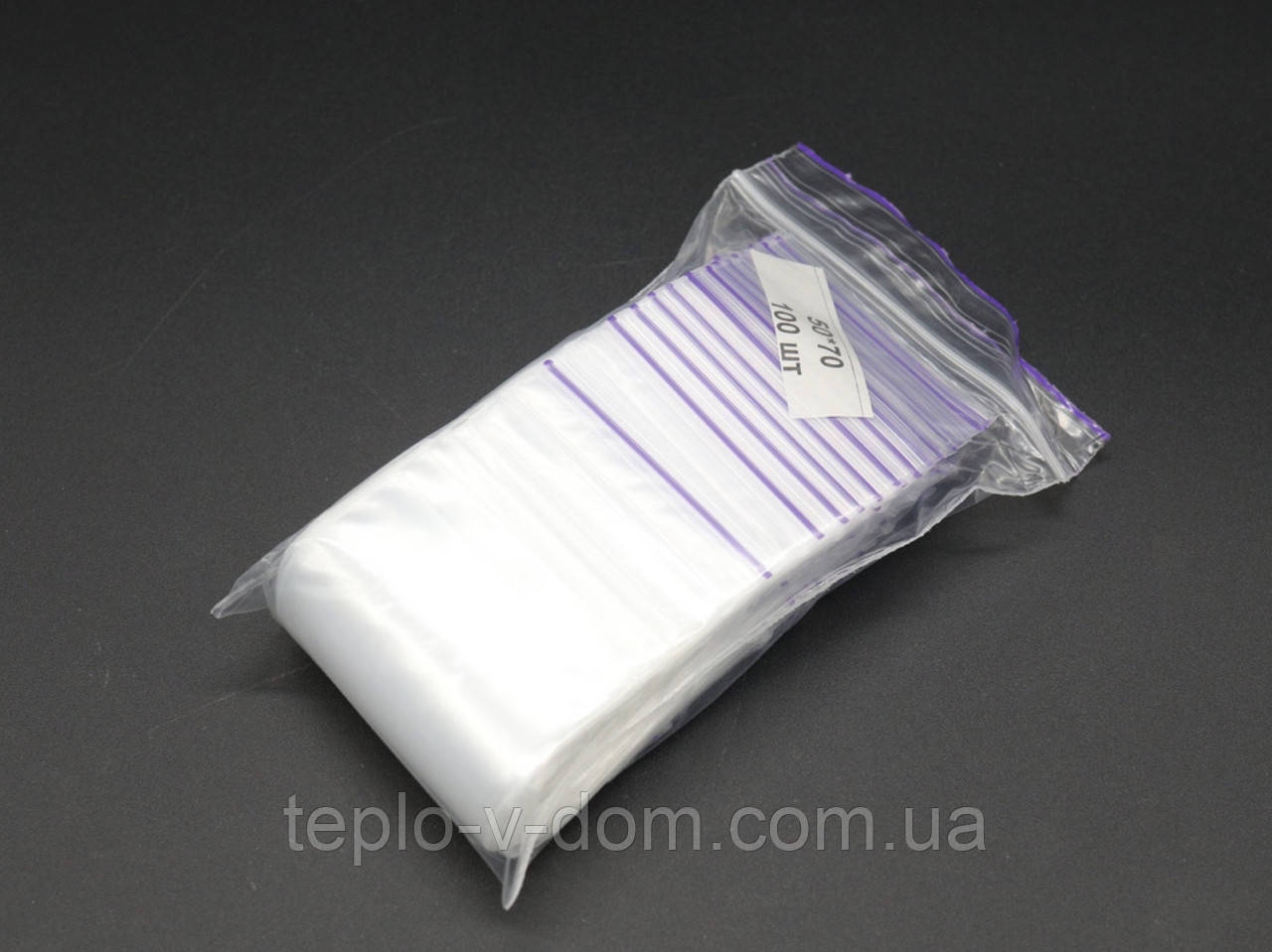 Пакет струна для пакування та зберігання дрібних деталей 5х7 із замком-застібкою zip-lock 100 шт/уп Пакет Гріппер