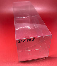 Коробки збірні прозорі пластикові 25 х 8 х 8 см 200 мкр 50 шт