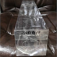 Прозрачные коробки пластиковые 50 х 10 х 10 см 200 мкр сборные 50 шт в упаковке