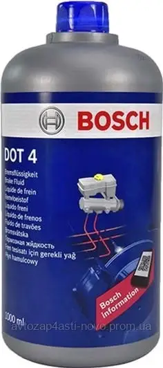 Рідина гальмівна DOT4 1л. Bosch