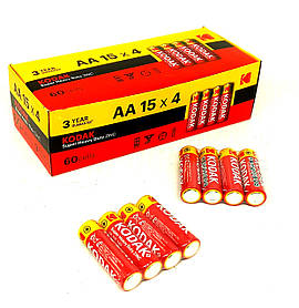 Батарейки Kodak R6 (tr) AA, ЦІНА ЗА ПЗ. 60ШТ, (4/60/1440)