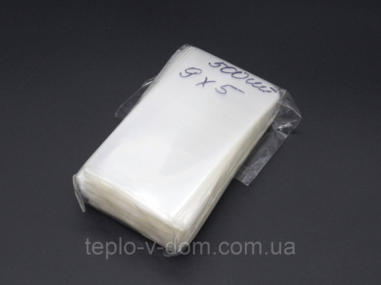 Прозорі Пакети Поліпропіленові без липкої стрічки. 9х5см. 25мкр. 500шт/уп. для пакування та зберігання, фото 1