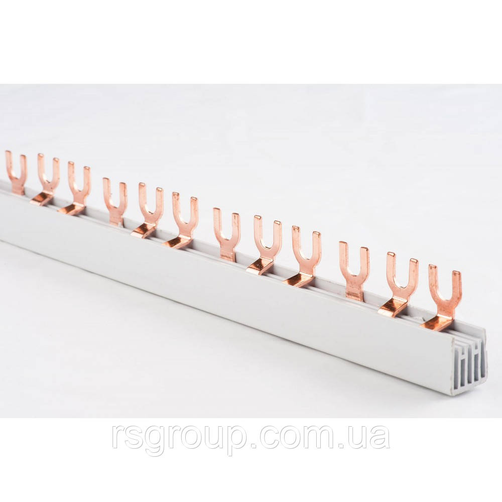 Шина з'єднувальна вилкова U 3P/63А/12Р (12 полюсів)