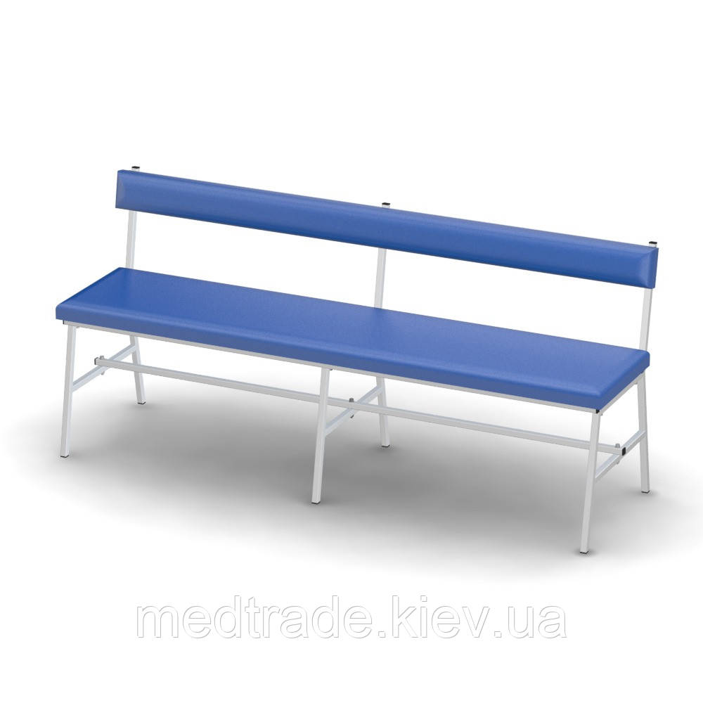 Банкетка зі спинкою медична БС-4.