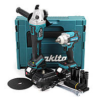 Акумуляторний гайковерт і акумуляторна болгарка Makita 24v5,0 ah (2в1) безщіткові