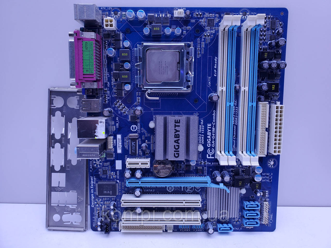 Материнська плата s775 GIGABYTE GA-G41M-Combo (Socket 775, DDR3/DDR2, QUAD, б/у)