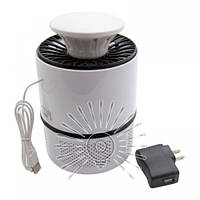 Светильник от комаров 5W 110-240V USB+адаптер PP ,белый LM3401 Lemanso