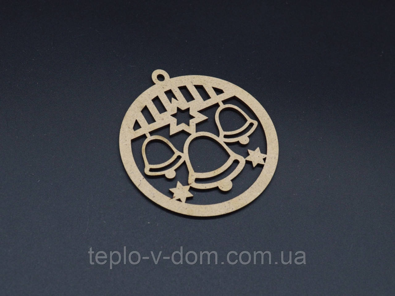 Дерев'яна новорічна заготовка під розпис. ДВП. 8х9см