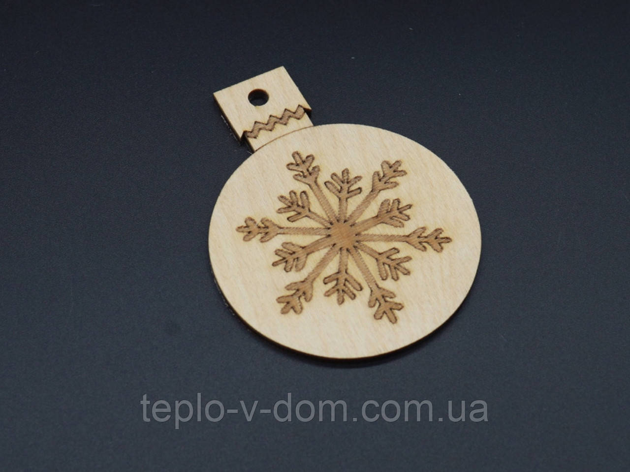 Дерев'яна новорічна заготовка під розпис. Фанера. 9х7см