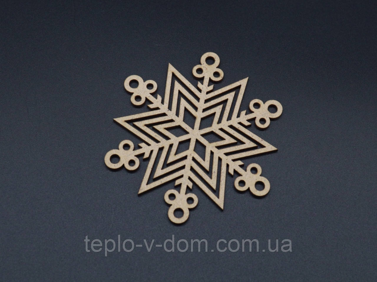Дерев'яні сніжинки для декупажу. 10см