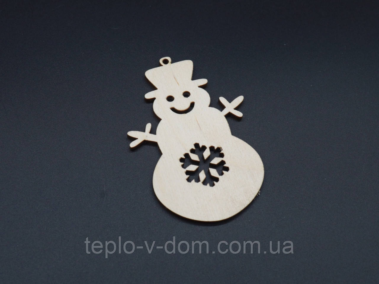 Дерев'яна новорічна заготовка під розпис. Фанера. 9х6см