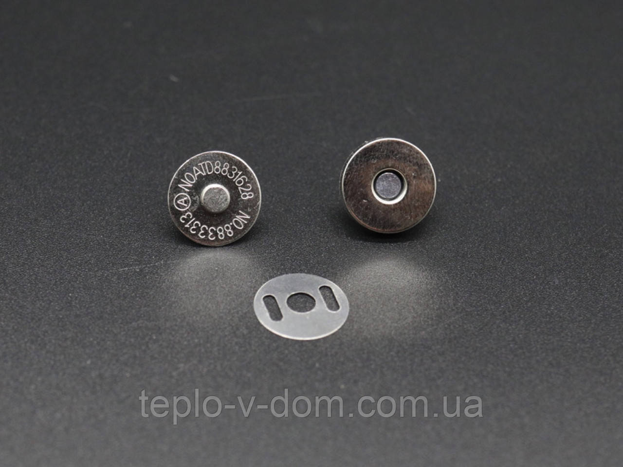 Кнопка-магніт сумочна. Колір "нікель". 14мм