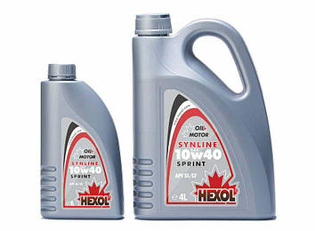 Моторне мастило напівсинтетичне HEXOL Synline Sprint 10W-40 Semi-Synthetic 4 л