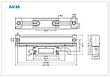 AKM1-820 мм. Aikron фотоелектричний перетворювач лінійних переміщень  дискретність 1 мкм, фото 6