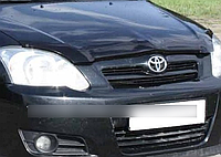 Дефлектор капота (мухобойка) Toyota Corolla 2002-2007 Sed/wagon (Прозора) (EGR)