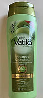 Dabur Vatika Olive and Henna cream Conditioning Shampoo Ватика з оливками, хною та мигдалем. 400 мл