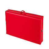 Кушетка для косметолога 190х70 см,Кушетка для масажу з регулюванням висоти,Складаний масажний стіл Червоний, фото 2