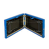 Кушетка косметологічна з регулюванням висоти 180х60см автомат м'яка 6 см Складаний масажний стіл Синій, фото 6