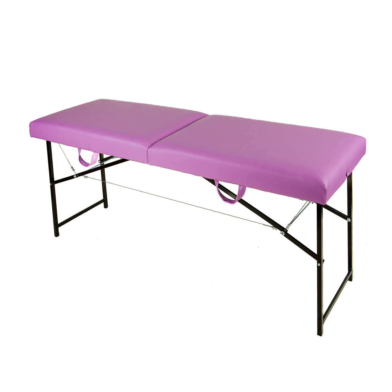 Масажна кушетка складна 190х70 см, Кушетка косметологічна м'яка, Масажний стіл переносний Бузковий, фото 1