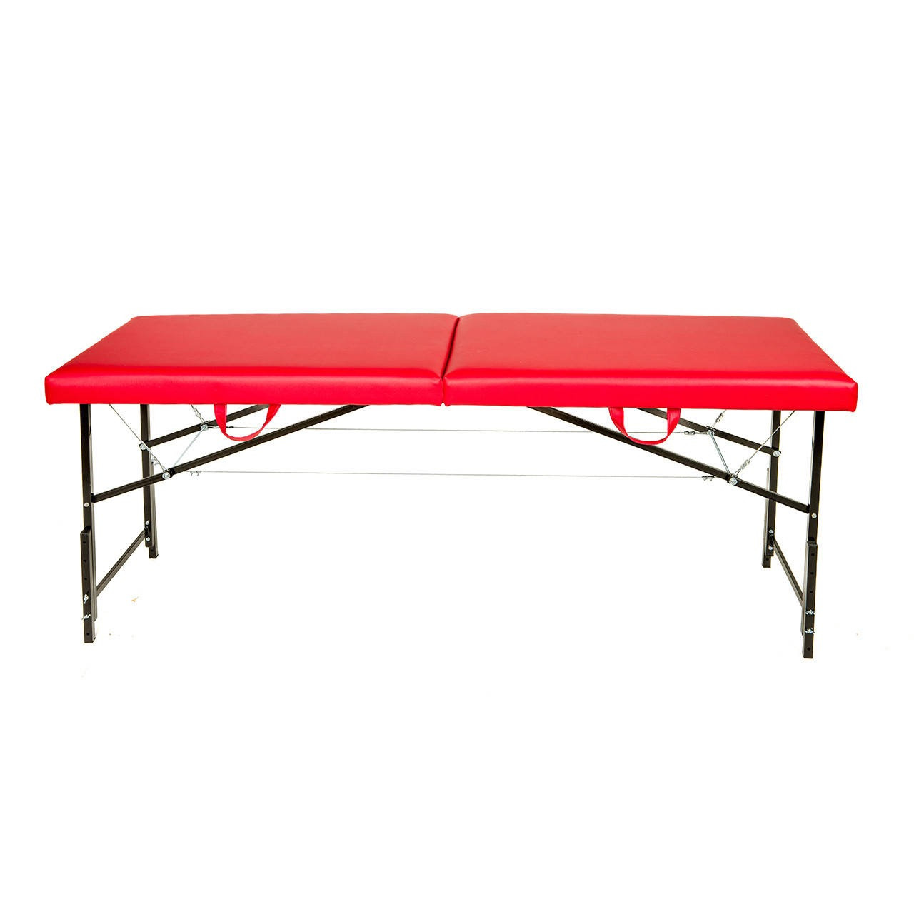 Кушетка для косметолога 190х70 см,Кушетка для масажу з регулюванням висоти,Складаний масажний стіл Червоний, фото 1