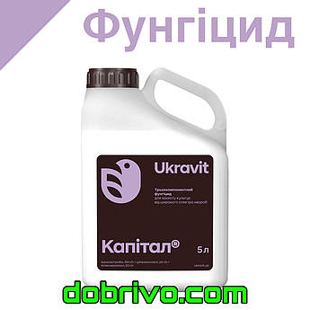 Фунгіцид Капітал 5 л. (Епоксиконазол, 50 г/л + азоксистробін, 150 г/л + ципроконазол, 60 г/л)