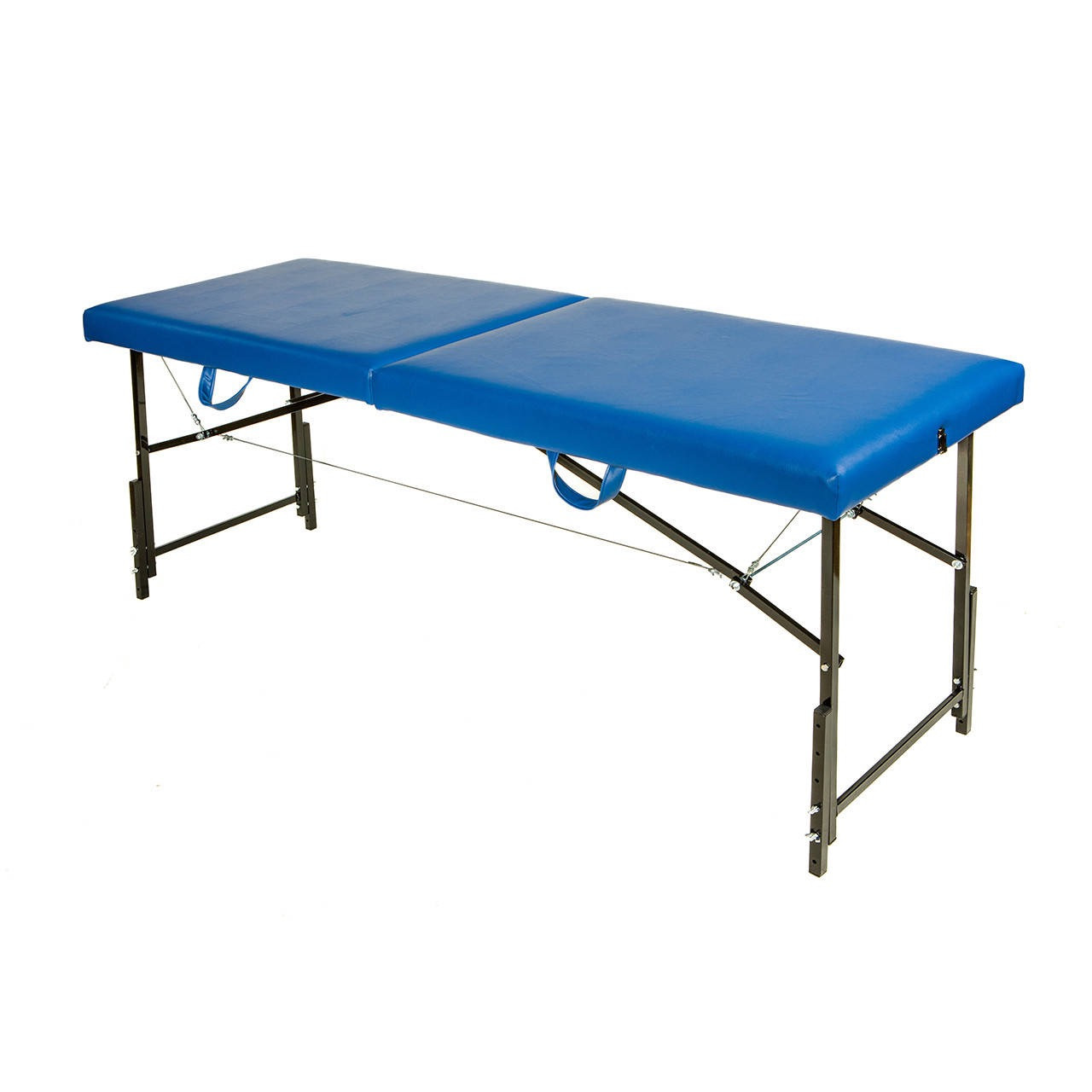 Кушетка для косметолога 180х60 см автомат для масажу з регулюванням висоти Складаний масажний стіл Синій, фото 1