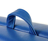 Кушетка косметологічна регульована 180х60см, Кушетка для масажу переносна, Складаний масажний стіл Синій !!!, фото 7