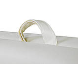 Кушетка косметологічна з регулюванням висоти 190х70см, М'яка Біла, Складаний масажний стіл, Стіл для масажу !!!, фото 3