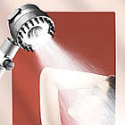 Насадка лійка для душу, 3 режими / Масажна лійка на кран з перемикачем / Турбо лійка з обертанням на 360°, фото 2