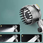 Насадка лійка для душу, 3 режими / Масажна лійка на кран з перемикачем / Турбо лійка з обертанням на 360°, фото 8