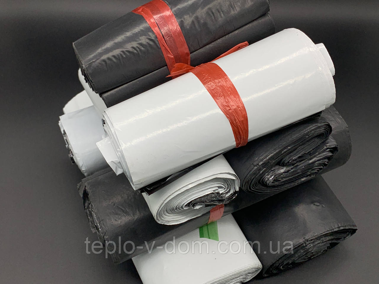 Білий Кур'єр-пакет для відправок 25х35 см. 100 шт/уп. Пакет Поштовий з клейовим клапаном Кур'єрський без кишені