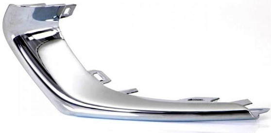 Молдинг решітки бампера переднього Opel Corsa E 14-19 FPS лівий пластиковий хром, фото 1