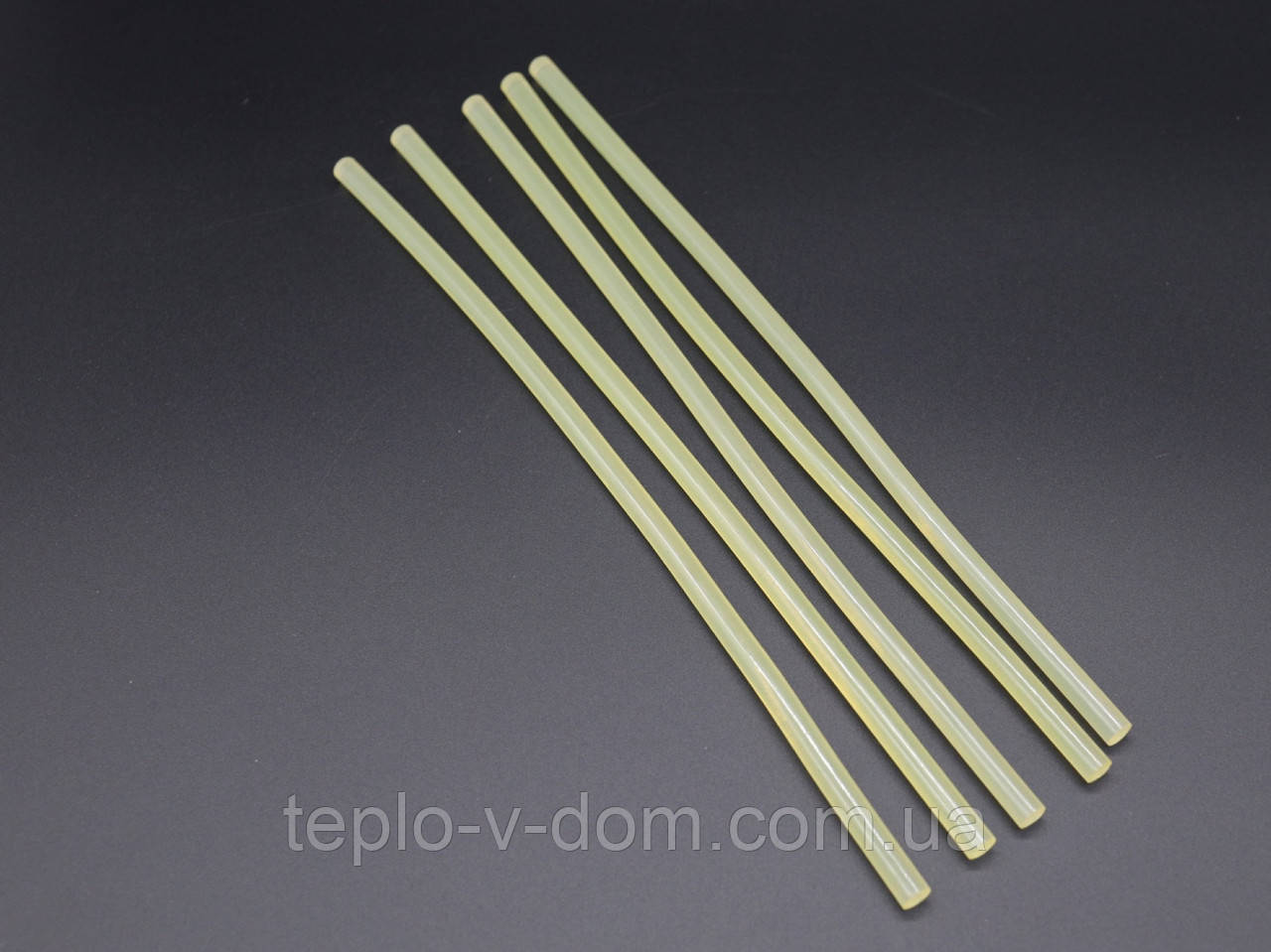 Універсальний силіконовий клей для пістолета жовтий 7мм для творчості та декорування