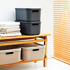 Контейнер для зберігання речей з кришкою Rotho Albula 12л чорний (10556), фото 5