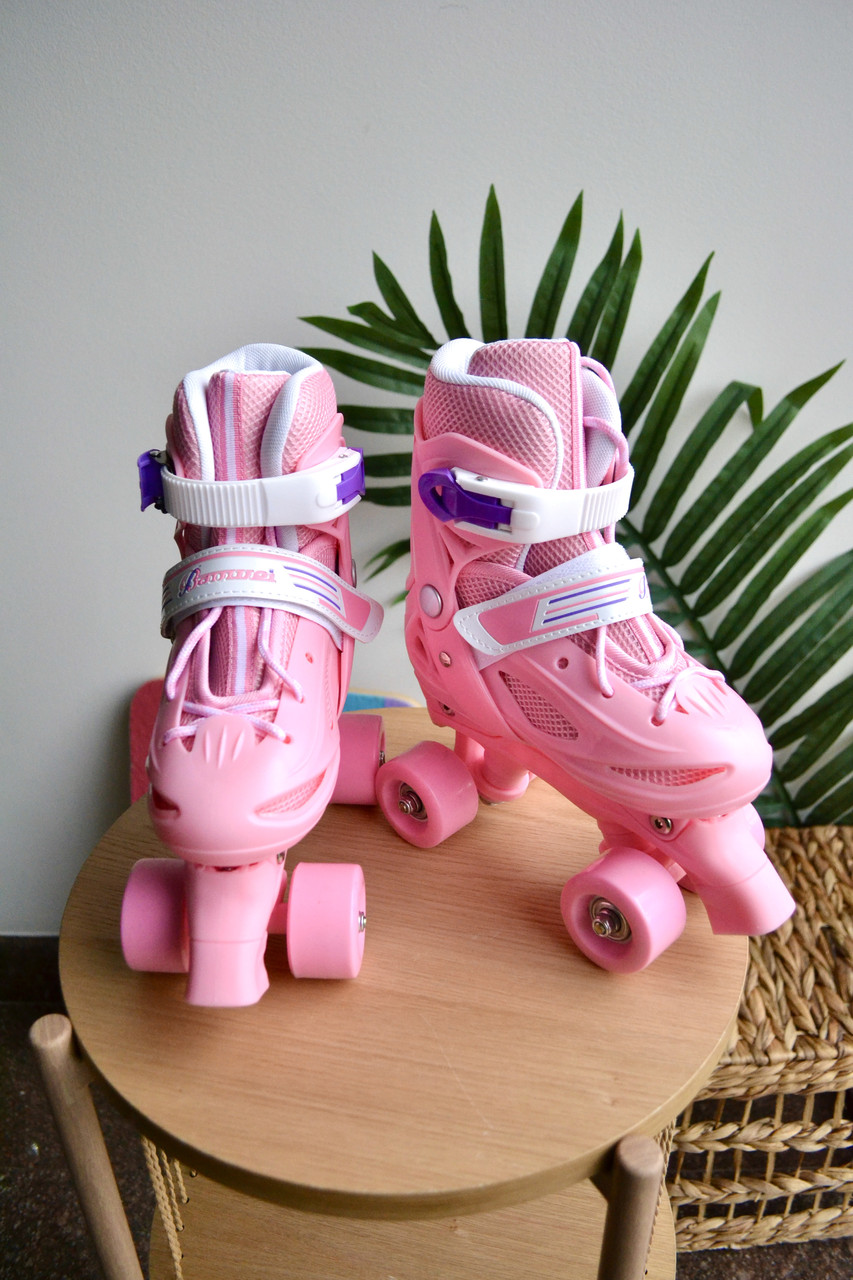 Ролики квадри, pink S (31-34)