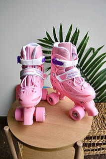 Ролики квадри, pink S (31-34)