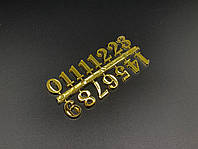 Римские цифры для самостоятельного изготовления настенных часов высотой 1.7 см золотого цвета