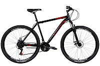 Велосипед горный для взрослых ST 29" Discovery RIDER AM DD рама-21" черно-красный 2022