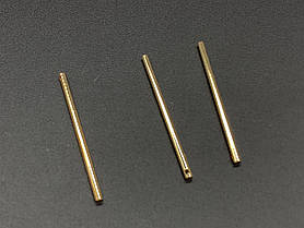 Металеві заготовки для сережок довжиною 40 мм для самостійного виготовлення прикрас, колір золото