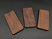 Противоударный чехол для смартфона iPhone 6/6s PLUS деревянный "темная черешня" под гравировку