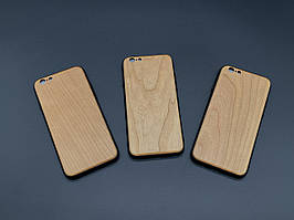 Дерев'яний чохол для телефону iPhone 6/6s під гравіювання колір "вільха"