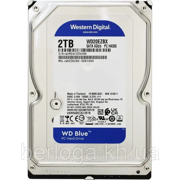 Жорсткий диск WD Blue WD20EZBX  2 TB