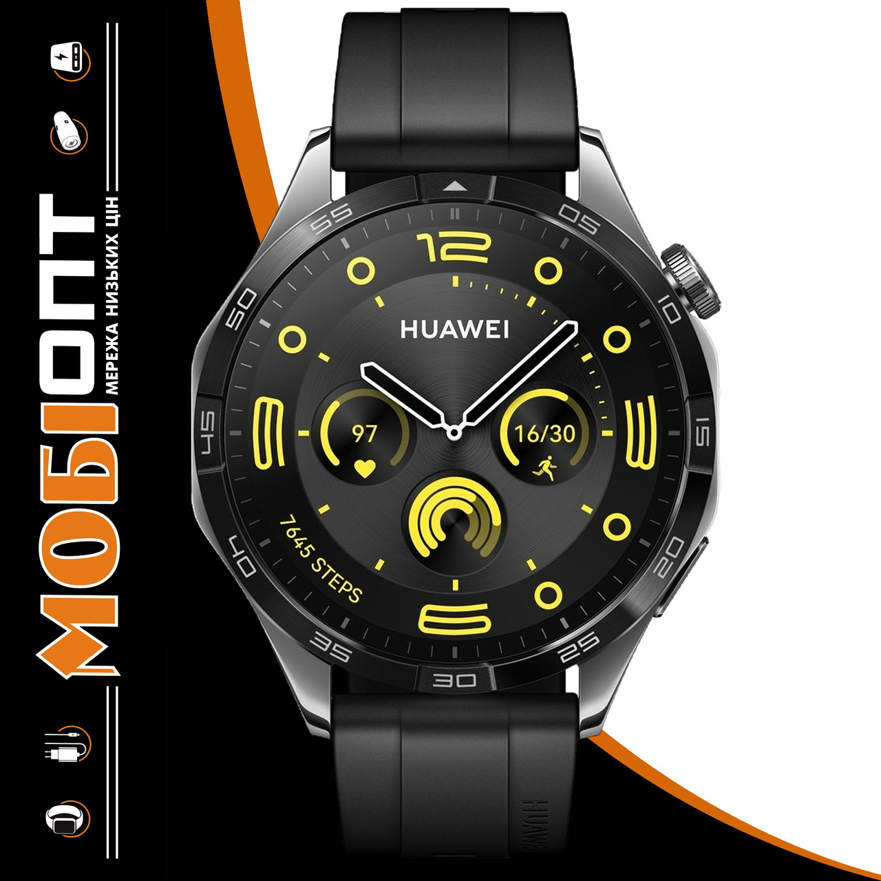 Смарт-годинник Huawei GT 4 46mm Black (55020BGS)