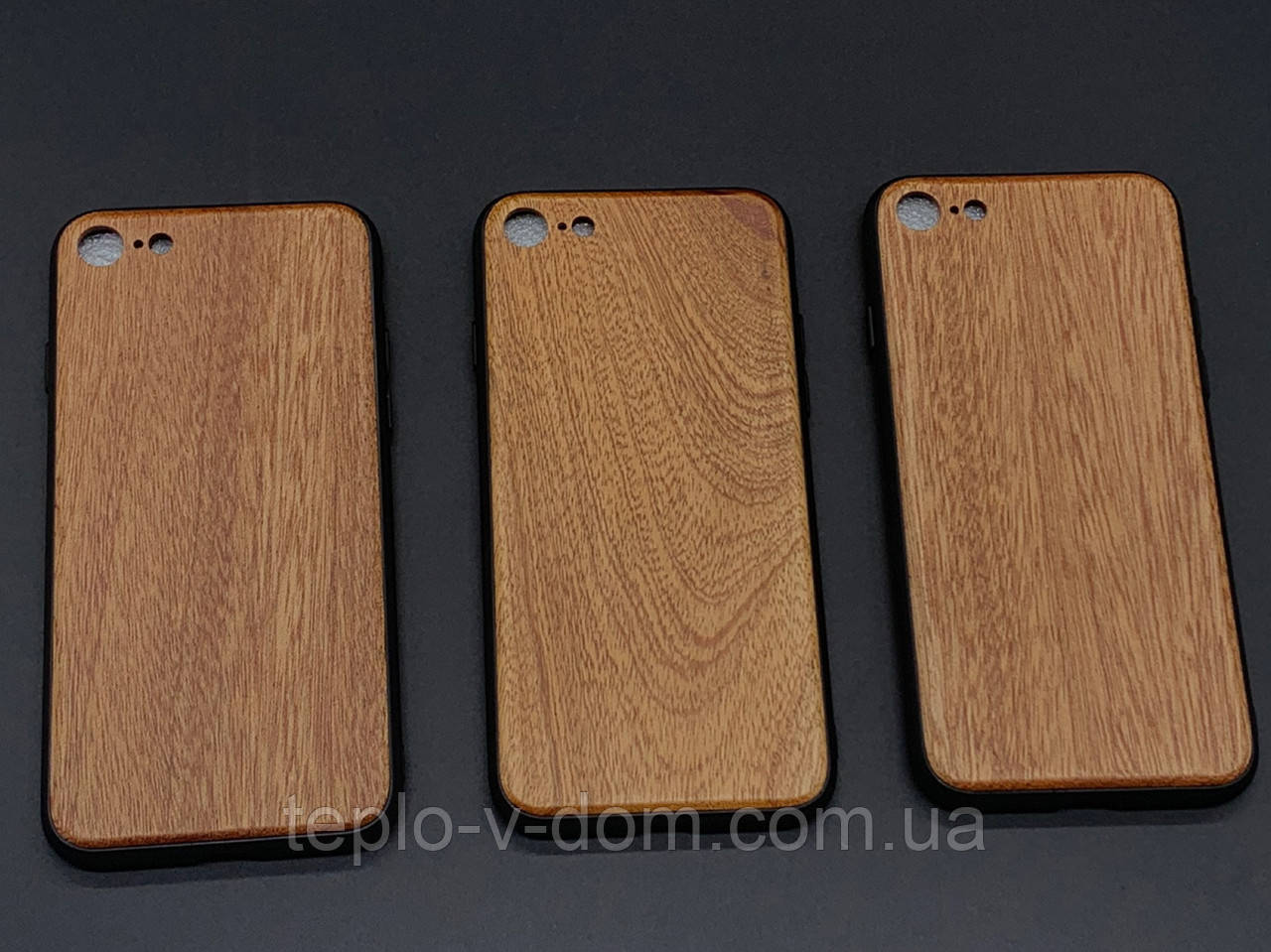 Дерев'яний чохол до смартфону iPhone 7/8 "Золотий дуб" протиударний під гравіювання, фото 1