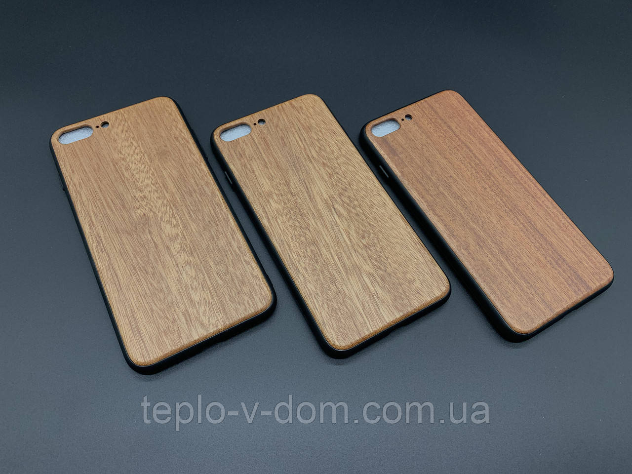 Чохол дерев'яний на телефон iPhone 7/8 PLUS "Золотий дуб" протиударний під гравіювання, фото 1