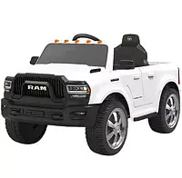 Детский электромобиль Джип Dodge RAM M 5766EBLR-1 кожаное сидение, амортизаторы, музыка, свет / белый