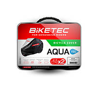 Водонепроницаемый чехол BIKETEC AQUATEC для двух велосипедов, цвет черный/серый, универсальный размер